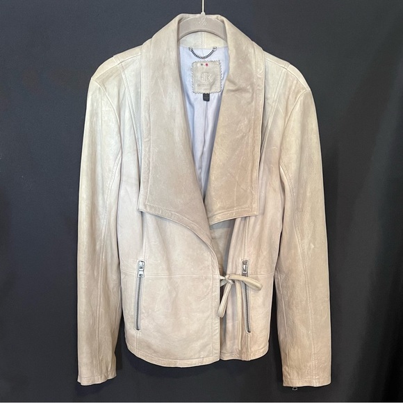 Banana Republic Jackets & Blazers - Banana Republic Tie-Waist Leather Moto Jacket Discontinued